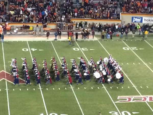 Lane Stadium, block: 231, row: 4F, seat: 7