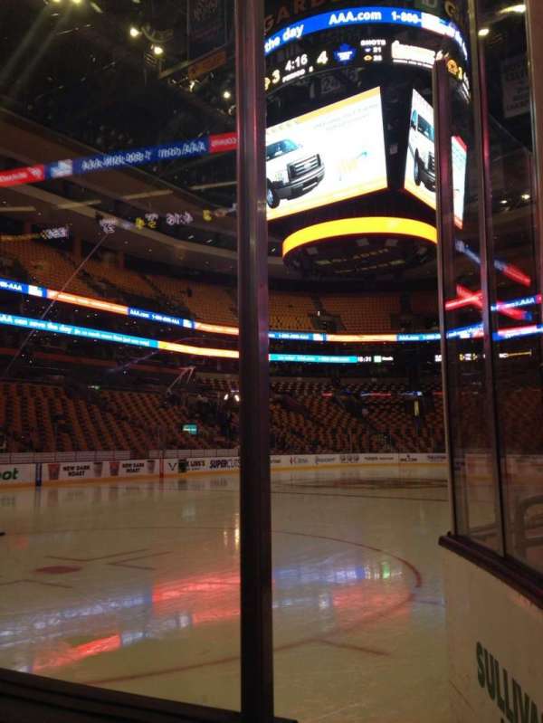 TD Garden, block: 4, row: 1, seat: 3