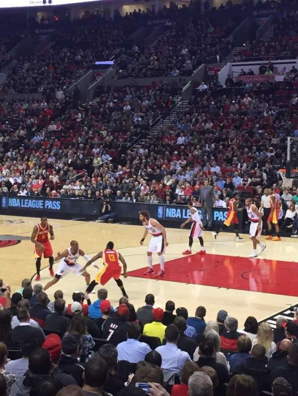 Moda Center, block: 110, row: K, seat: 11