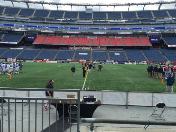 Gillette Stadium, block: 109, row: 3, seat: 20