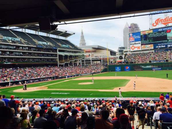Progressive Field, block: 142, row: DD, seat: 1