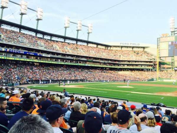Comerica park, block: 120, row: 20, seat: 4