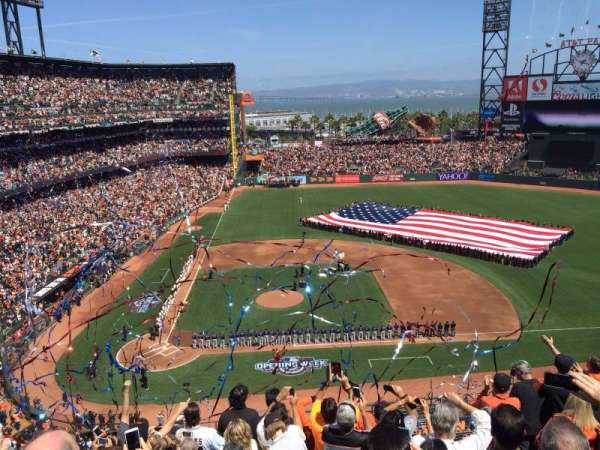 Oracle Park, block: VR310, seat: 3