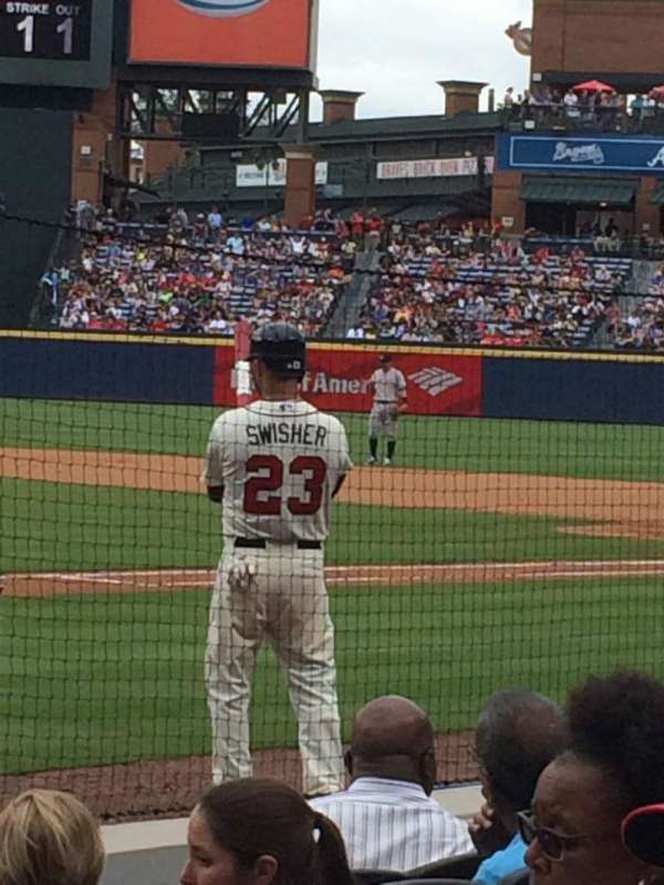 Turner Field, block: 105L, row: 4, seat: 106