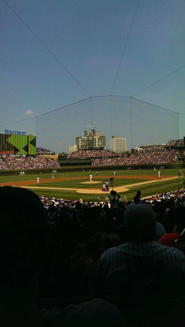 Wrigley Field, block: 117, row: 12, seat: 9