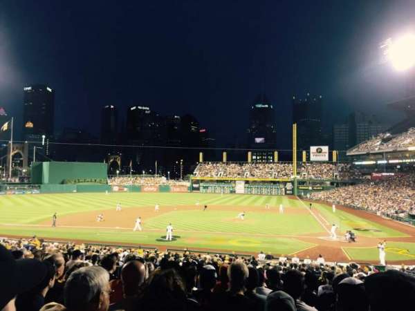 PNC Park, block: 120, row: Q, seat: 7