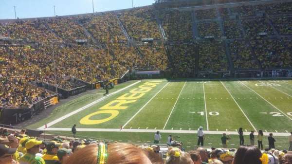 Autzen Stadium, block: 14, row: 24, seat: 19