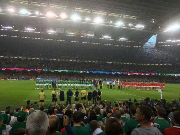 Principality Stadium, block: L10, row: 12, seat: 17