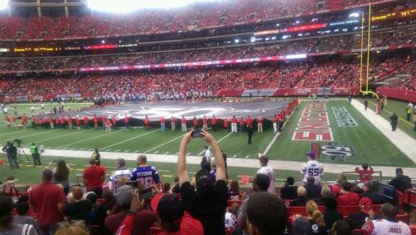 Georgia Dome, block: 110, row: 12, seat: 11