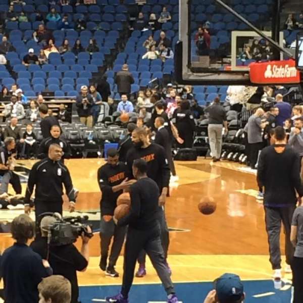 Target Center, block: 104, row: B, seat: 6