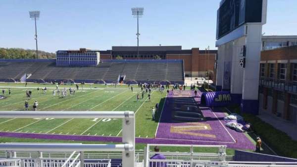 Bridgeforth Stadium, block: 201, row: g, seat: 14