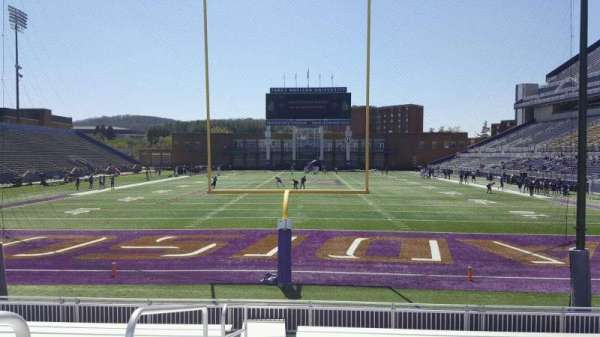 Bridgeforth Stadium, block: 118, row: i, seat: 29