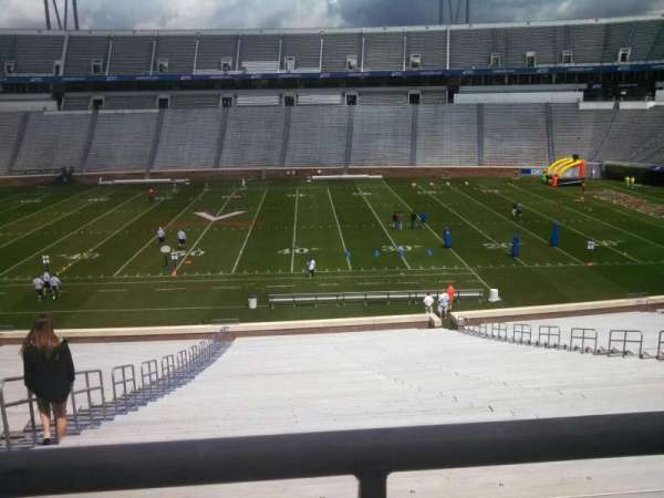 Scott Stadium, block: 124, row: TT, seat: 18