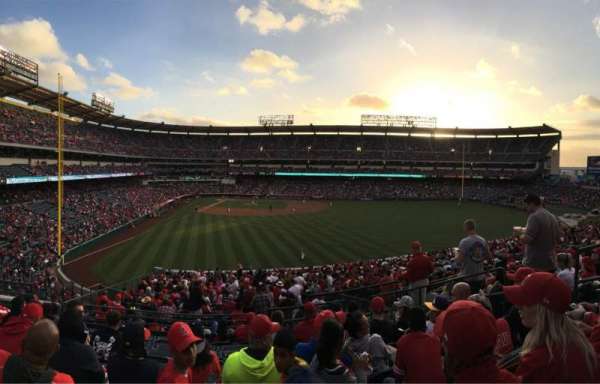 Angel Stadium, block: 244, row: H, seat: 8
