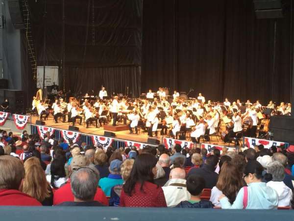Shoreline Amphitheatre, block: Box, row: A, seat: 1