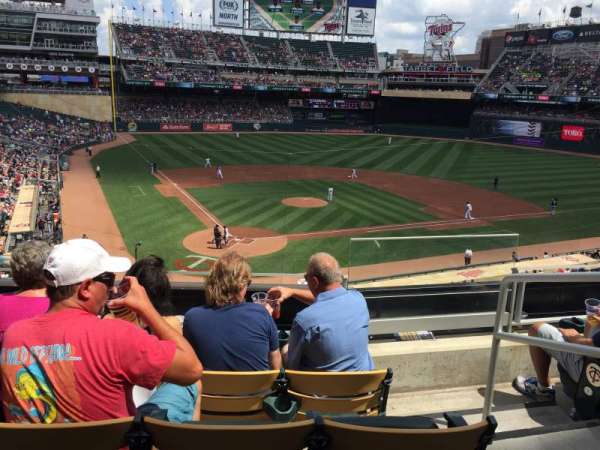 Target Field, block: E, row: 4, seat: 1