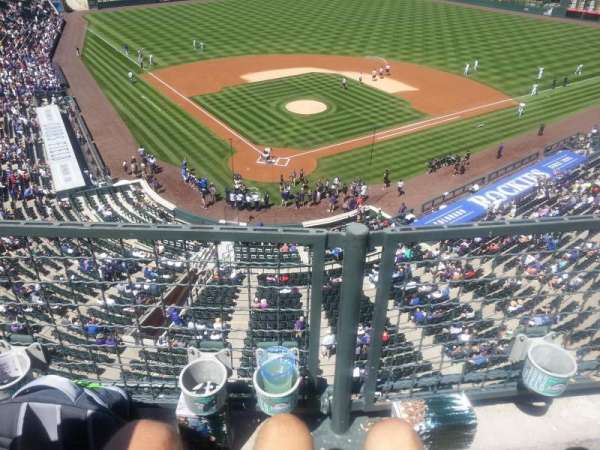 Coors Field, block: L329, row: 1, seat: 8