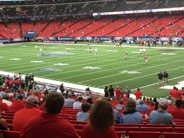 Georgia Dome, block: 110, row: 31, seat: 25