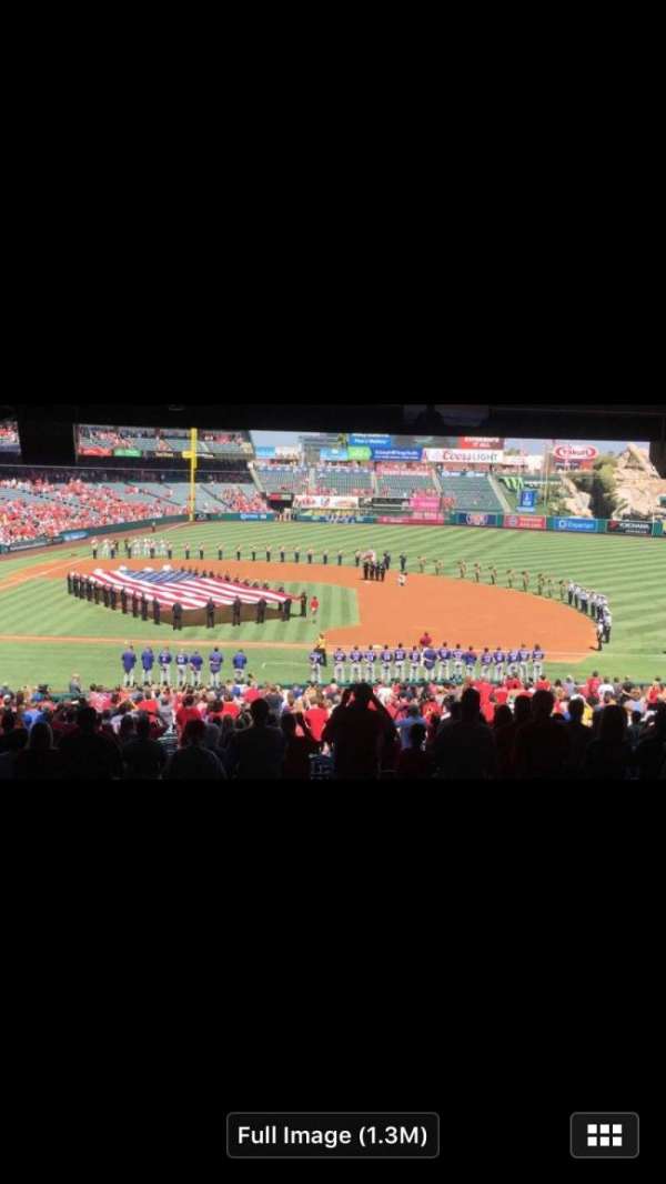 Angel Stadium, block: 228, row: E, seat: 9-14