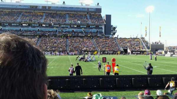 Hamilton Stadium, block: 114, row: 3, seat: 30