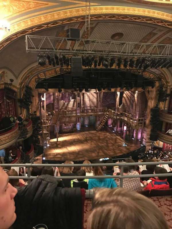 Richard Rodgers Theatre, block: Rear Mezzanine L, row: H, seat: 13