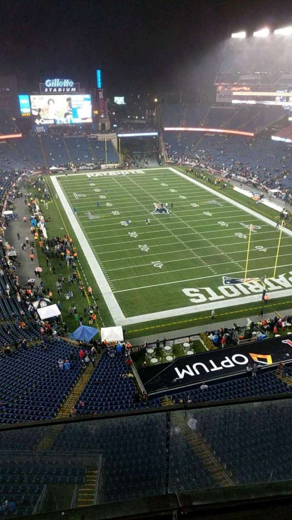 Gillette Stadium, block: 319, row: 3, seat: 12