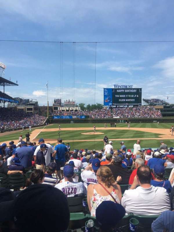 Wrigley Field, block: 122, row: 6, seat: 2