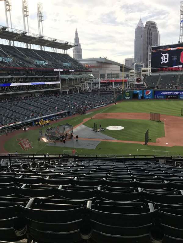 Progressive Field, block: 344, row: R, seat: 5