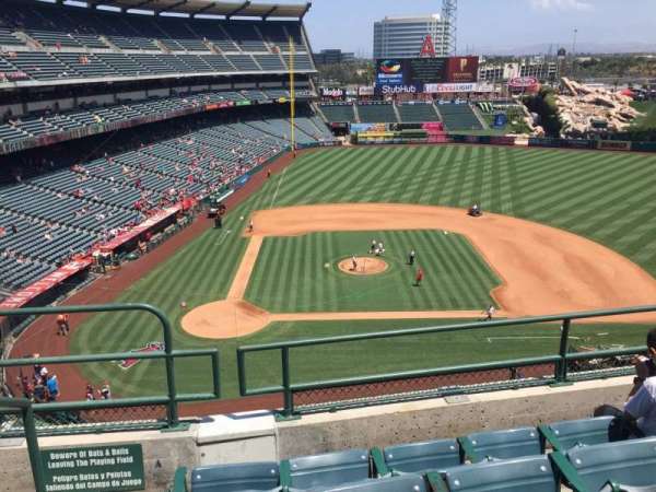 Angel Stadium, block: 424, row: D, seat: 1
