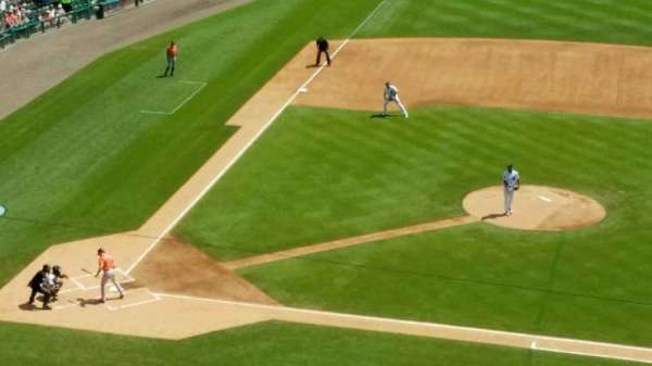 Comerica Park, block: 322, row: A, seat: 6