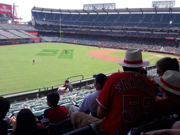 Angel Stadium, block: 306, row: H, seat: 10