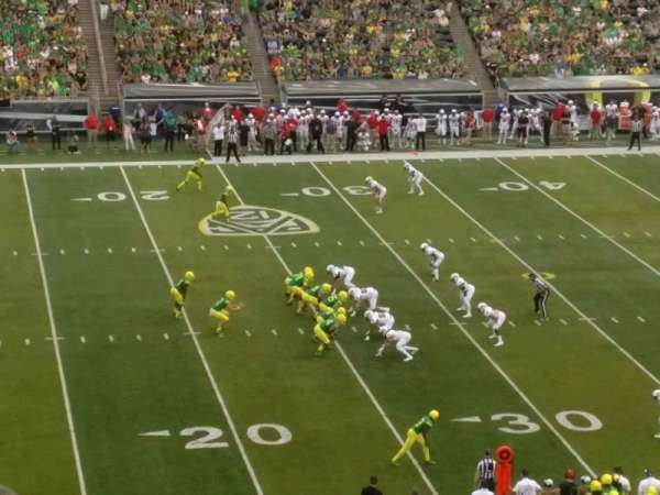 Autzen Stadium, block: 16, row: 60, seat: 15