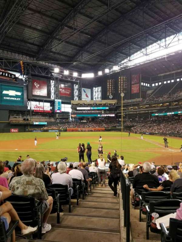 Chase Field, block: 127, row: 21, seat: 3