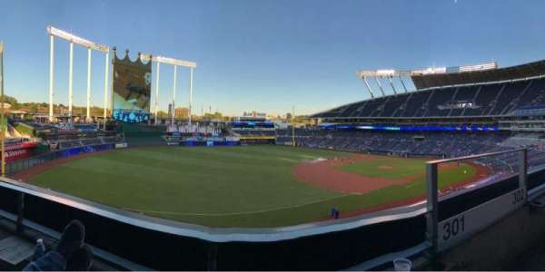 Kauffman Stadium, block: Bench, row: A, seat: 2