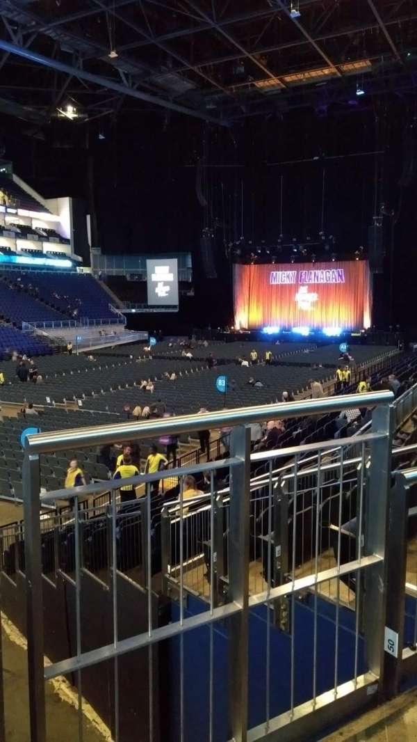 The O2, London, block: 109, row: P, seat: 263