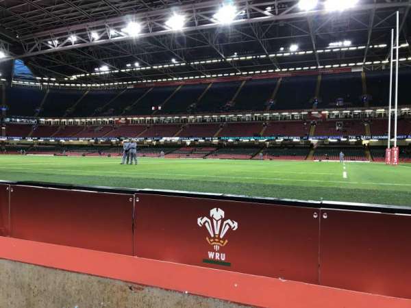 Principality Stadium, block: L6, row: 2, seat: 17