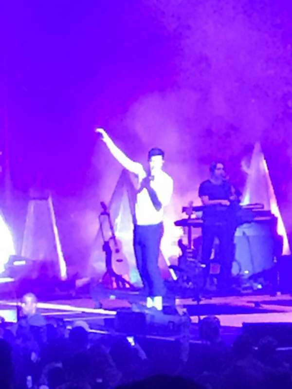 Spectrum Center, block: 105, row: H, seat: 5