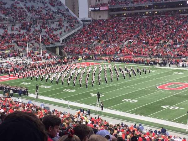 Ohio Stadium, block: 16A, row: 34, seat: 20