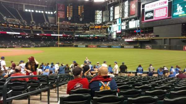 Chase Field, block: 111, row: 16, seat: 20