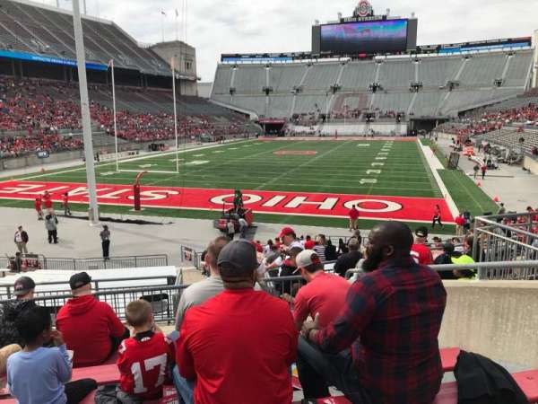 Ohio Stadium, block: 5a, row: 7, seat: 8