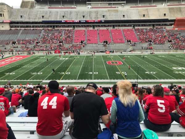 Ohio Stadium, block: 22a, row: 25, seat: 20