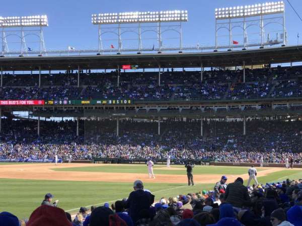 Wrigley Field, block: 104, row: 2, seat: 8