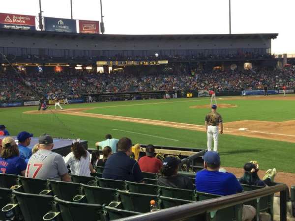 Dell Diamond, block: 125, row: 8, seat: 1