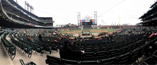 Oracle Park, block: 118, row: 29, seat: 10