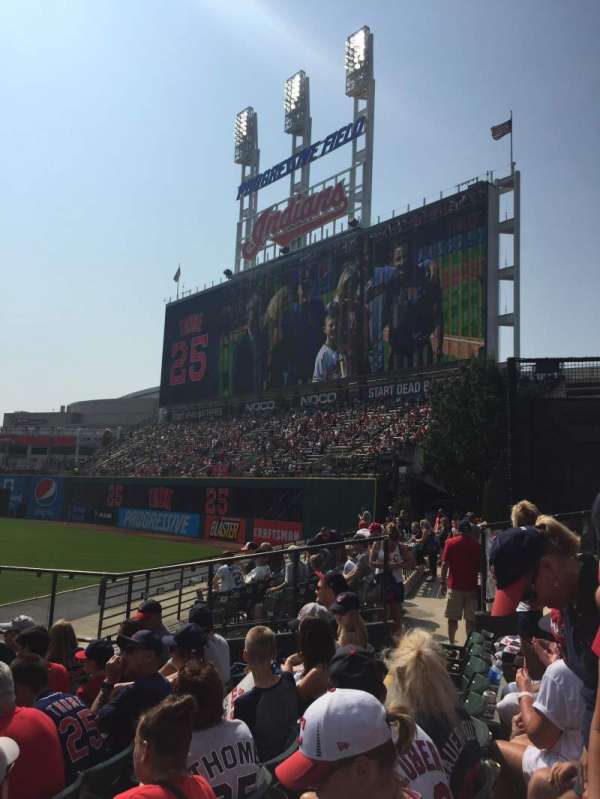 Progressive Field, block: 103, row: K