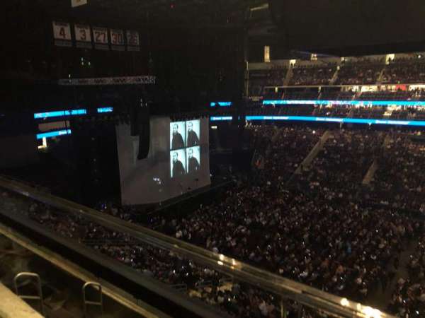 Prudential Center, block: 129, row: 1, seat: 3