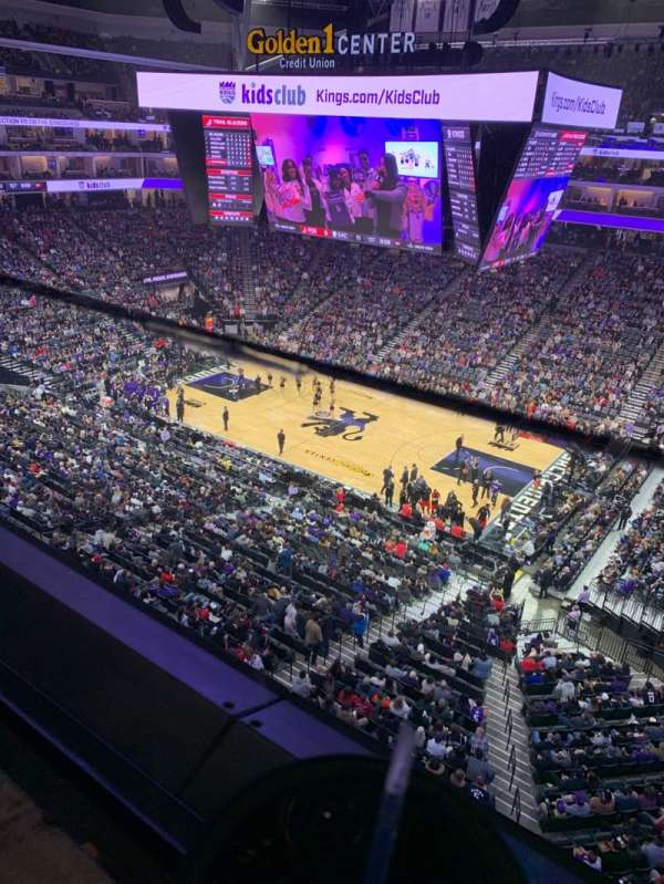 Golden 1 Center, block: 203, row: A, seat: 8