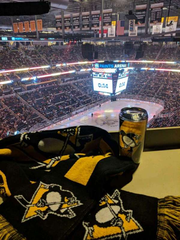 PPG Paints Arena, block: 208, row: EDG, seat: 6