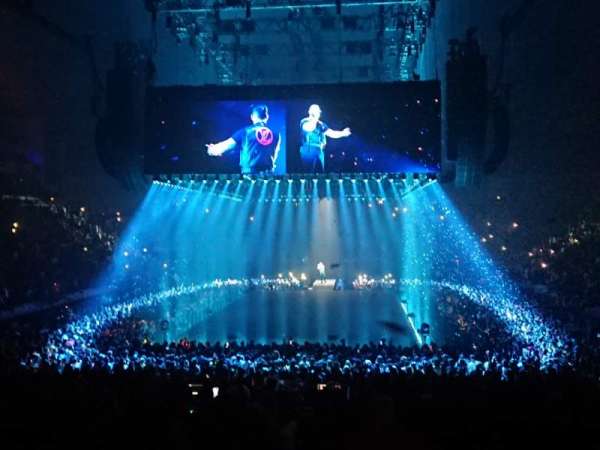 The O2, London, block: 107, row: S, seat: 210