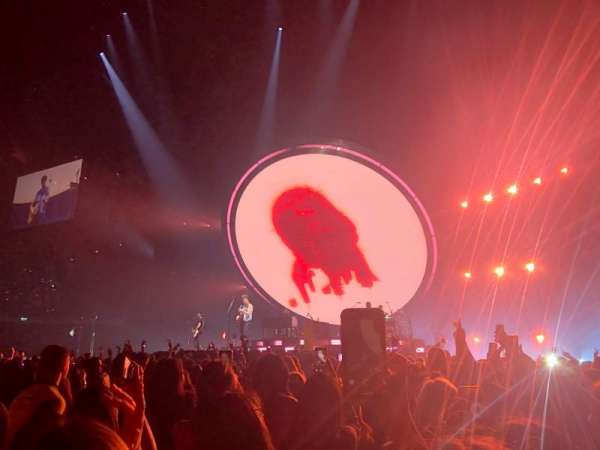 The O2, London, block: Floor A3, row: T, seat: 45